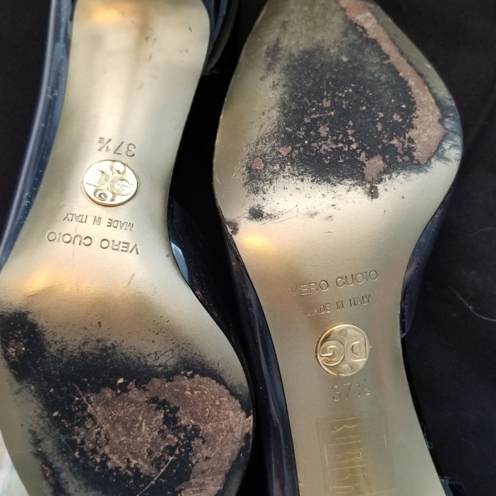 Dolce & Gabbana Black Patent leather & Clear heels - Picture 5 of 5